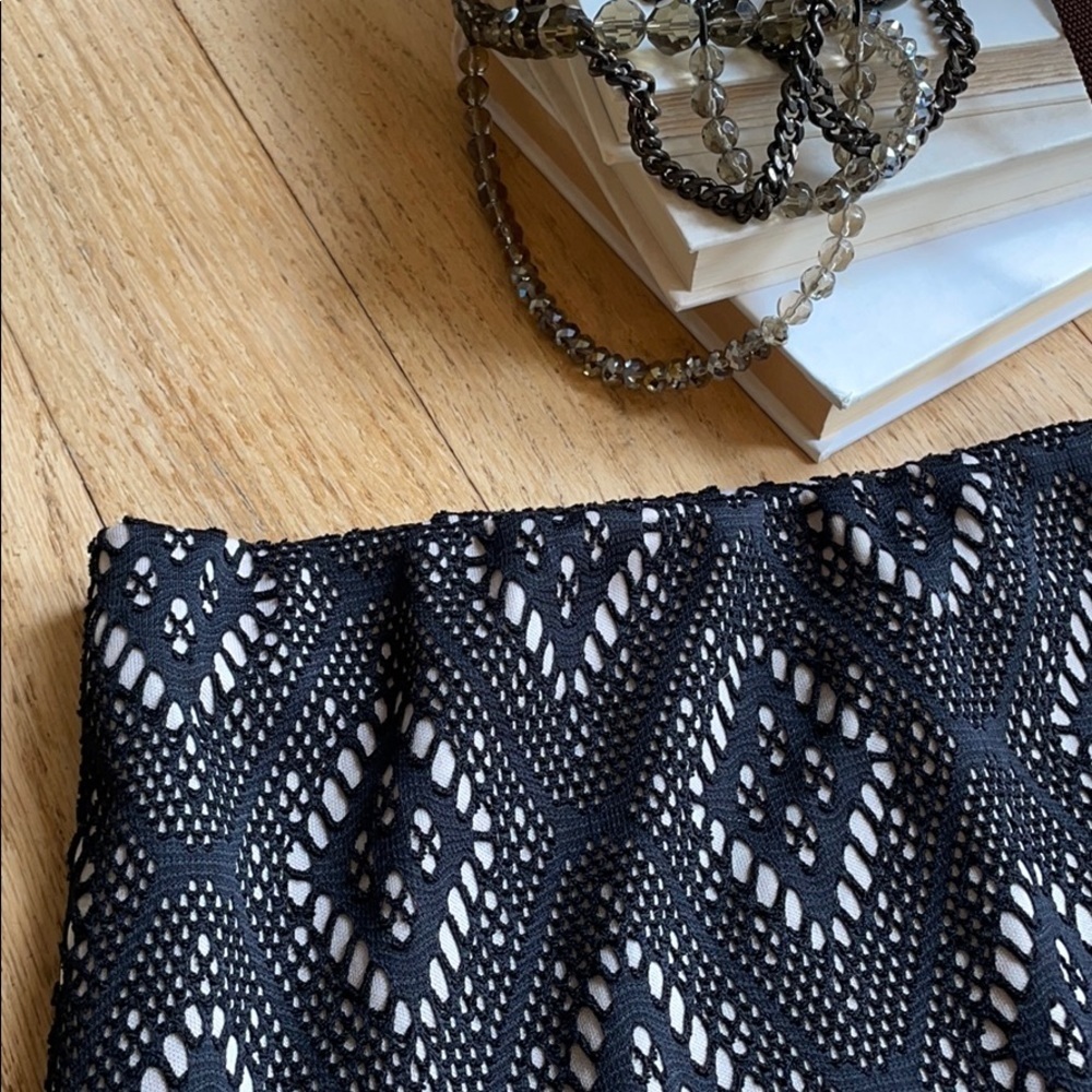 Renee C pencil skirt black tan size medium - Picture 4 of 9